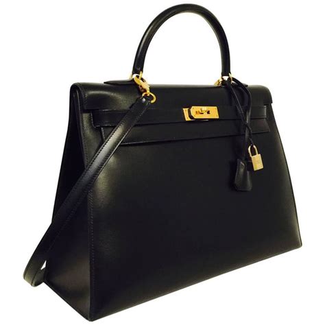 hermes delivered with signature|HERMES Box Kelly Sellier 35 Black .